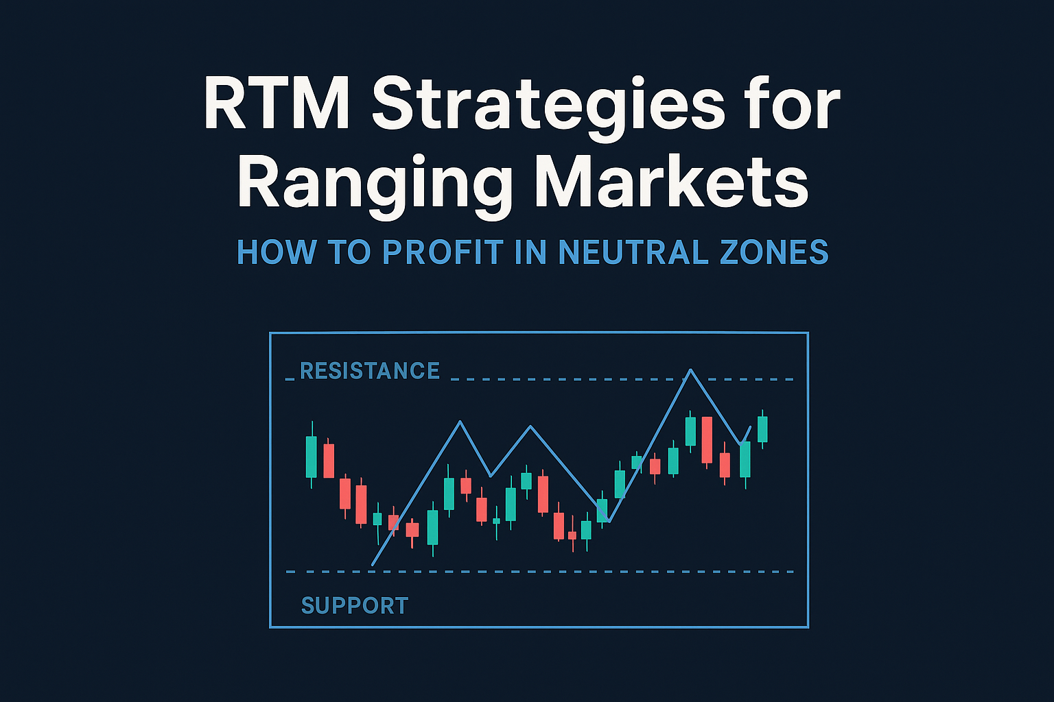 استراتژی‌های RTM برای بازارهای رنج: چگونه در نواحی خنثی سود کنیم؟