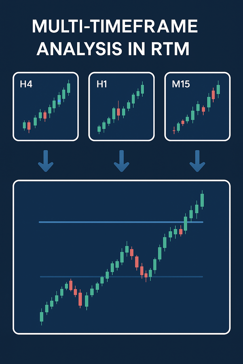 تحلیل چند تایم فریمی در RTM: چگونه معاملات دقیق‌تری داشته باشیم؟